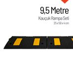 Kauçuk Rampa, Otopark Rampası, Kaldırım Rampası 25 x 50 x 4 cm 9,5 Metre