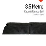 Kauçuk Rampa, Otopark Rampası, Kaldırım Rampası 30 x 50 x 10 cm 8,5 Metre