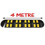 Kauçuk Yol Kasisi Hız Kesici Kasis Kauçuk Şaseli Trafik Yol Kasisi 4 Metre (50X50 Cm)