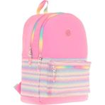 Kaukko Brush Üç Bölmeli Kız Çocuk Pembe Çok Renkli Okul Çantası - K1823 - Pembe - Çok Renkli
