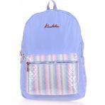 Kaukko K1518 Bright Kapitone Floral Mavi Sırt Çantası