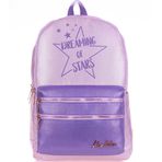 Kaukko K1568 Duble Lila Sparkle Sırt Çantası