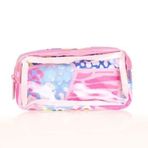 Kaukko K2610 Leopard Transparent Spring Kalem Çantası