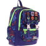 Kaukko Kids Erkek Çocuk Armalı Kamyon Desenli Ilkokul Okul Sırt Çantası (Dört Bölmeli) - Lacivert Yeşil - L5279 - Lacivert - Yeşil