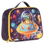 Kaukko Kids Erkek Çocuk Isı Yalıtımlı Okul/Piknik Beslenme Çantası (Astrnot Dinazor) L7273