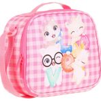 Kaukko Kids Isi Yalitimli Kiz Cocuk Pembe Sevimli Love Beslenme Cantasi