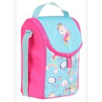Kaukko Kids Isı Yalıtımlı Kız Çocuk Turkuaz Pembe Unicorn Büyük Beslenme Çantası