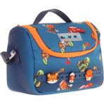 Kaukko Kids Isı Yalıtımlı, Silikon Aksesuarlı Beslenme Çantası - Lacivert Turuncu - Erkek Çocuk - L7259 - Lacivert - Turuncu