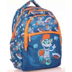 Kaukko Kids Mavi Turuncu Basketbol Erkek Çocuk Okul Sırt Çantası - Mavi - Turuncu