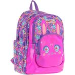 Kaukko Kids Tavşan Şekilli Kız Çocuk Dört Gözlü Okul Çantası - L5220 - Pembe