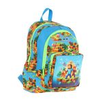 Kaukko Kids Üç Bölmeli (Mavi Yeşil - Craft Baskılı) Erkek Çocuk Okul Ve Günlük Sırt Çantası - L5280