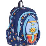 Kaukko Kids Üç Gözlü (Erkek Çocuk) Okul Sırt Çantası (Roket Detaylı) - L5260