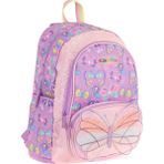 Kaukko Kids Üç Gözlü (Kız Çocuk) Okul Sırt Çantası (Nakışlı Kelebek Desenli) - L5222 - Mor