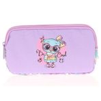 Kaukko L8101 Pullu Rugan Owl Kids Love 3 Bölmeli Kalem Çantası