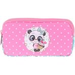 Kaukko L8116 Sweet Panda Kids Love 3 Bölmeli Kalem Çantası