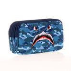 Kaukko L8123 Kids Love Square Shark 3 Bölmeli Kalem Çantası