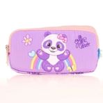 Kaukko L8154 Toys Panda Lila Kids 3 Bölmeli Kalem Çantası