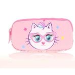 Kaukko L8157 Toys Cat Pembe Kids 3 Bölmeli Kalem Çantası