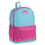 Kaukko Rugan Leather Turkuaz Pembe Okul Çantası