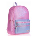 Kaukko Simli Kumaş Sparkle Duble Pembe Okul Sırt Çantası