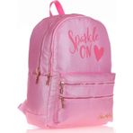 Kaukko Simli Kumaş Sparkle Pembe Okul Sırt Çantası