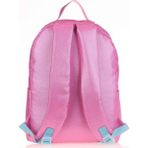 Kaukko Sparkle Pembe Şeffaf Cepli Üç Gözlü Okul Çantası 20 Litre Kız Çocuk İçin Kaliteli Kumaş