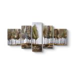 Kavak Ağaçları Manzara Tablosu 182 x 90-5 Parçalı