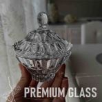 Kaveh Glass Kristal Çerezlik Kapaklı 1 Adet