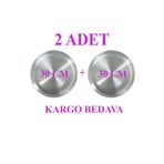 KAVELE 2 Adet 30 Cm Kararmaz Künefe Kadayıf Tabağı Tepsisi (KARGO BEDAVA)