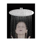 KAVİTİCARET 304 Paslanmaz Çelik Büyük Boy Tepe Duş Başlığı (30cmx30cm) (Sadece Başlık)