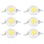Kavolet 100 1W Yüksek Güçlü LED Boncuk Cips SMD, Sıcak Beyaz Veya Beyaz, 100~110lm, 50.000 Saat, Alüminyum Taban, Kendin Yap Aydınlatma Armatürü, Bahçe Tavan Işıkları (Saf beyaz 6000K)
