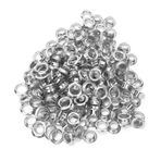 Kavolet 100 Adet 6mm pirinç çift taraflı kuşgözü Içi boş Perçin Zanaat Koleksiyonu Moda aksesuarları Giyim çanta Kemeri ayakkabı (Gümüş #11)