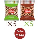 Kavrulmuş Antep Fıstığı ve Badem 45 gr x 10 Paket