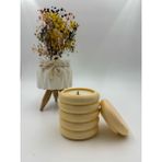 Kavun Kokulu Mum, Soya Wax Doğal Dekoratif Mum - Turuncu