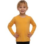 Kavun Sarı Basic Mevsimlik Likralı Uzun Kollu Kız Çocuk Tişört - 8 Yaş
