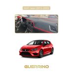 kavura Seat Leon 2013-2020 Ön Örtüsü Göğüs Panel Torpido Koruma Koruyucu Kılıf - Bej Kenar