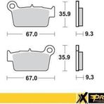 Kaw. KX250F 04-17 Prox Arka Fren Balatası