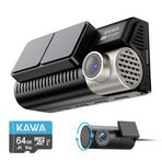 Kawa D11 4K 1080P Sony Starvis Sensörlü Yapay Zeka Destekli Wi-Fi 2 Kameralı Ön Arka GPS'li Araç Kamerası