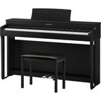 Kawai CN201 88 tuşlu dijital piyano, tezgahlı, saten siyah
