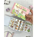 Kawaii 50 Yaprak Pembe Momo Defter Sticker/ Çıkartma/ Defter Süsleme/ Bullet Journal/ Yapışkanlı Eti