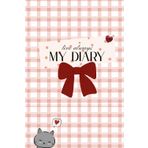 Kawaii Journal with Red Bow and Cat – Cute Aesthetic Journal for Girls, Teens & Women (90 Lined Pages)