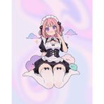 Kawaii Maid Anime Graph Notebook: Cute Graph Rules Math Journal with Date Field - 90 Pages. Large 8.5×11, Aesthetic Pink Anime Maid Illustrations for School & Study