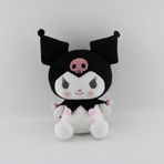 Kawaii Sanrio Kuromi Karikatür Peluş Oyuncak Pembe - Siyah