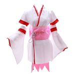 Kawaii-Story MN-17 RAM RE: Zero kara Hajimeru Isekai Seikatsu Beyaz Kimono, Set cosplay Kostüm Gr. M Beyaz MN-17 M