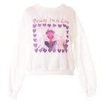 Kawaii-Story TS-170-1 Beyaz Midilli Kalpler Nakış Pastel Goth Lolita Kazak Svetşört Harajuku Kawaii