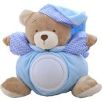 Kawaii Teddy Bear Müzikal Işık Peluş Bebekler Pat Lamba Uyku Konfor LED Gece Lambası Yatıştırıcı Ayı Oyuncaklar Çocuklar Için Bebek Hediyeleri | Doldurulmuş ve Amp;peluş Hayvanlar (Yurt Dışından) - Mavi
