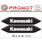 Kawasaki 3D Kabartmalı 2'li Damla Sticker 003