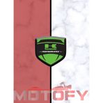 Kawasaki 3D Kabartmalı Siperlik Camı Sticker Yeşil
