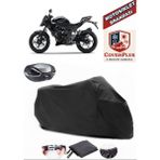 Kawasaki Z 250SL Siyah Arka Çanta Uyumlu Motorsiket Brandası Motor Örtüsü Çadır Su Geçirmez Motosiklet Kılıfı Motor Brandası - Siyah- Arka Çanta UYUMLU