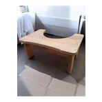 KawDesign Klozet Çömelme Ayak Taburesi MDF, Klozet Altı Basamak Taburesi, Wc Tuvalet Taburesi, Klozet Ayaklığı